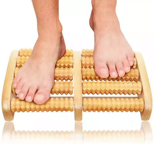 Traditional Wooden Roller Foot Massager